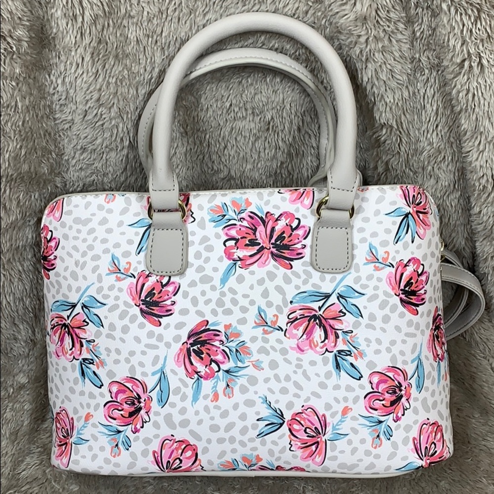 NWT. Betsey Johnson floral satchel crossbody. - Picture 2 of 8
